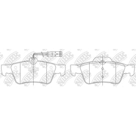 Rear Brake Pads For Mercedes-Benz NIBK PN0344W