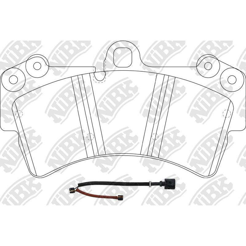 Front Brake Pads For Audi Porsche Volkswagen NIBK PN0346W