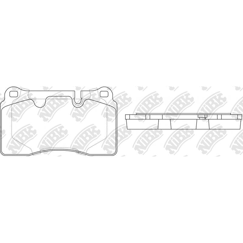 Front Brake Pads For Audi Seat Volkswagen NIBK PN0486