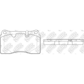 Front Brake Pads For Audi Seat Volkswagen NIBK PN0486