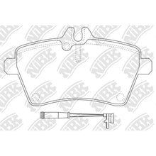 Load image into Gallery viewer, Front Brake Pads For Mercedes-Benz NIBK PN0489W