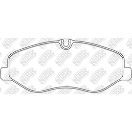 Rear Brake Pads For Mercedes-Benz NIBK PN0653