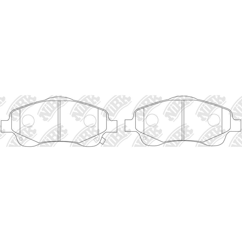 NIBK PN1233 Front Brake Pads For Toyota