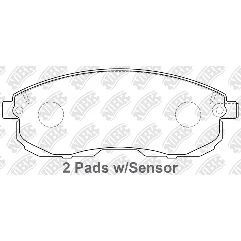 Front Brake Pads For Nissan Suzuki Infiniti