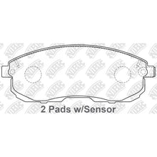 Load image into Gallery viewer, Front Brake Pads For Nissan Suzuki Infiniti