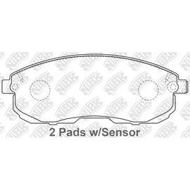 Front Brake Pads For Nissan Suzuki Infiniti