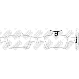 Rear Brake Pads For Ford Holden Mazda Nissan
