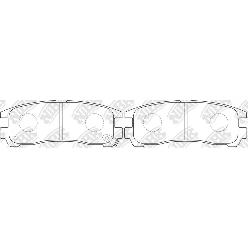 Rear Brake Pads For Hyundai Mitsubishi Dodge Chrysler NIBK PN3174