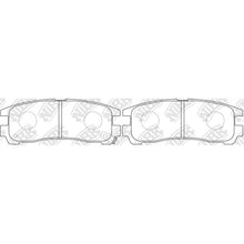 Load image into Gallery viewer, Rear Brake Pads For Hyundai Mitsubishi Dodge Chrysler NIBK PN3174