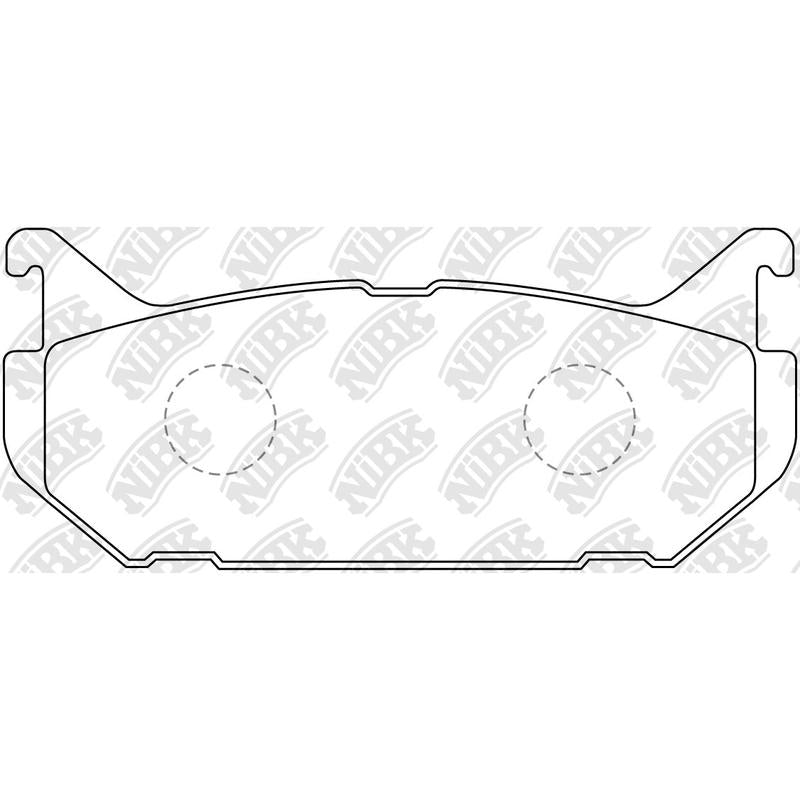 Rear Brake Pads For Ford Mazda NIBK PN5238