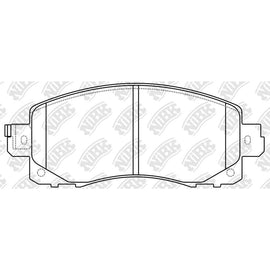 Front Brake Pads For Subaru NIBK PN7805