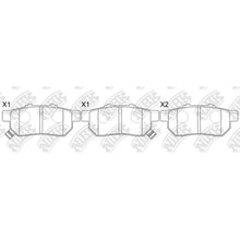 Load image into Gallery viewer, Rear Brake Pads For Honda Isuzu Mazda Rover Suzuki NIBK PN8206