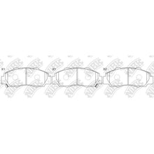 Load image into Gallery viewer, Front Brake Pads For Honda Isuzu Rover NIBK PN8254