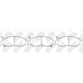 Front Brake Pads For Honda Acura