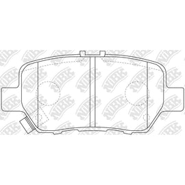 Rear Brake Pads For Honda Acura NIBK PN8512