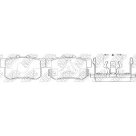 Rear Brake Pads For Honda Acura NIBK PN8807
