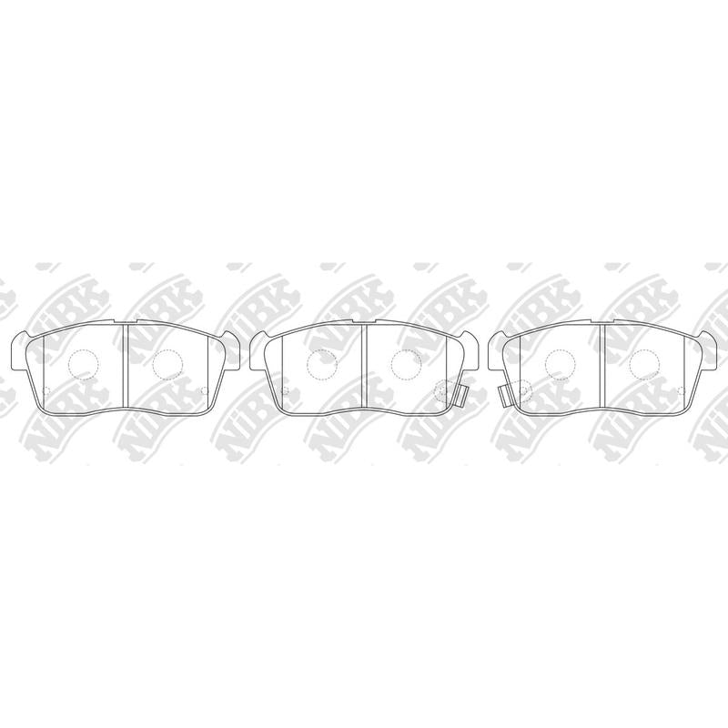 NIBK PN9443 Front Brake Pads For Mazda Mitsubishi Subaru Suzuki Toyota