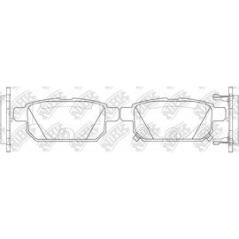 NIBK PN9808 Rear Brake Pads For Nissan Suzuki Maruti Suzuki