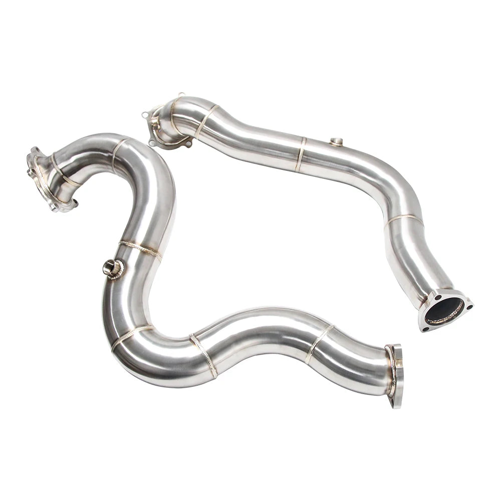 New 304 Stainless Steel Downpipe for Audi C7 C7.5 RS7 RS6 S6 S7 4G 4.0T TFSI QUATTRO 2012-2018 Race Cars Enhanced Perfor