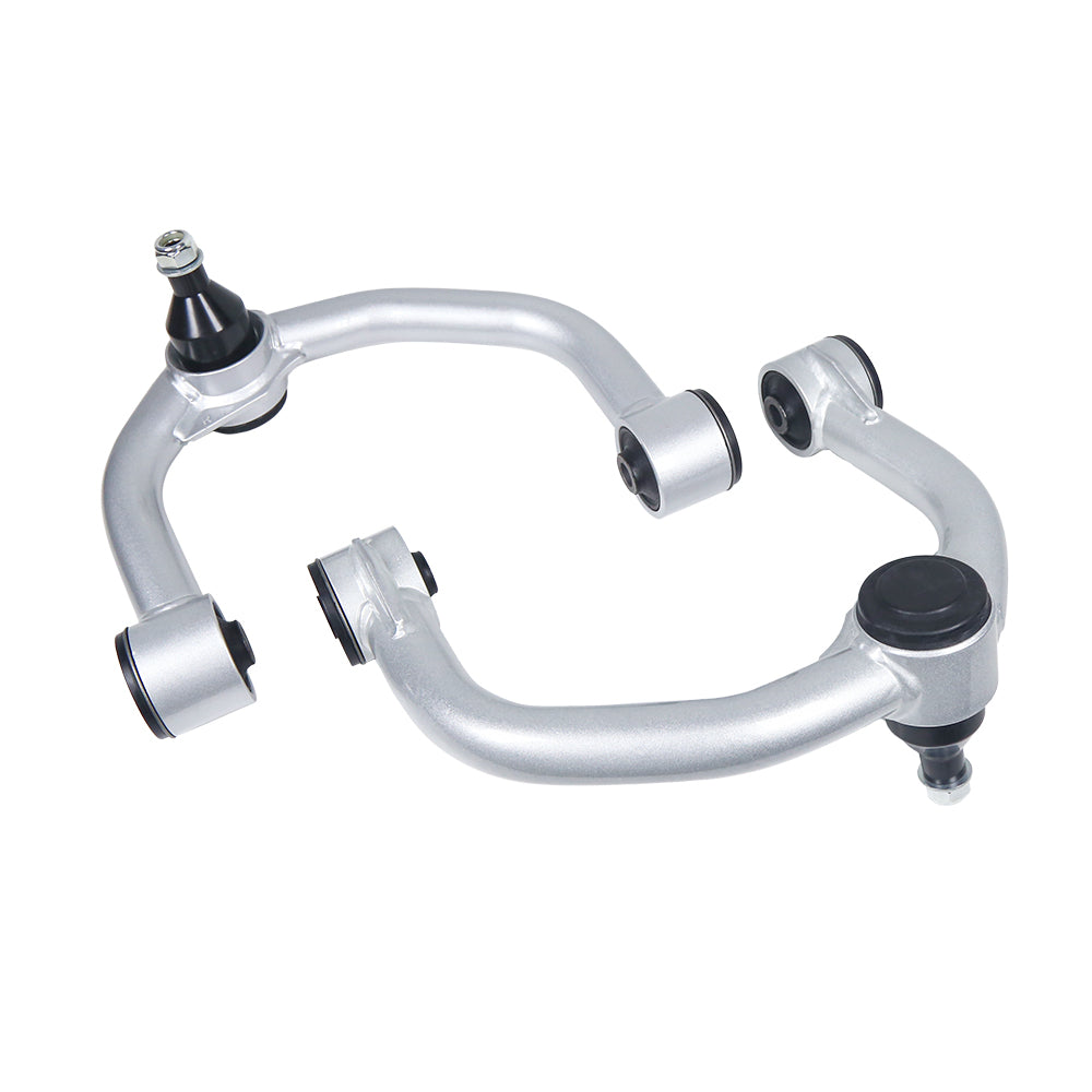 Pair Silver Color Upper Control  Arms 2"-4" Lift  Kit Rubber Bushings for 2004-2020 Ford F150