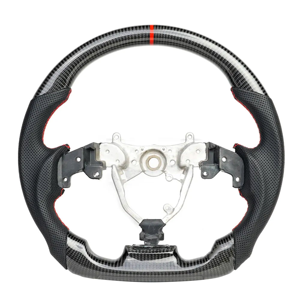 Real Carbon Fiber Flat Customized Sport Universal Steering Wheel for LEXUS IS