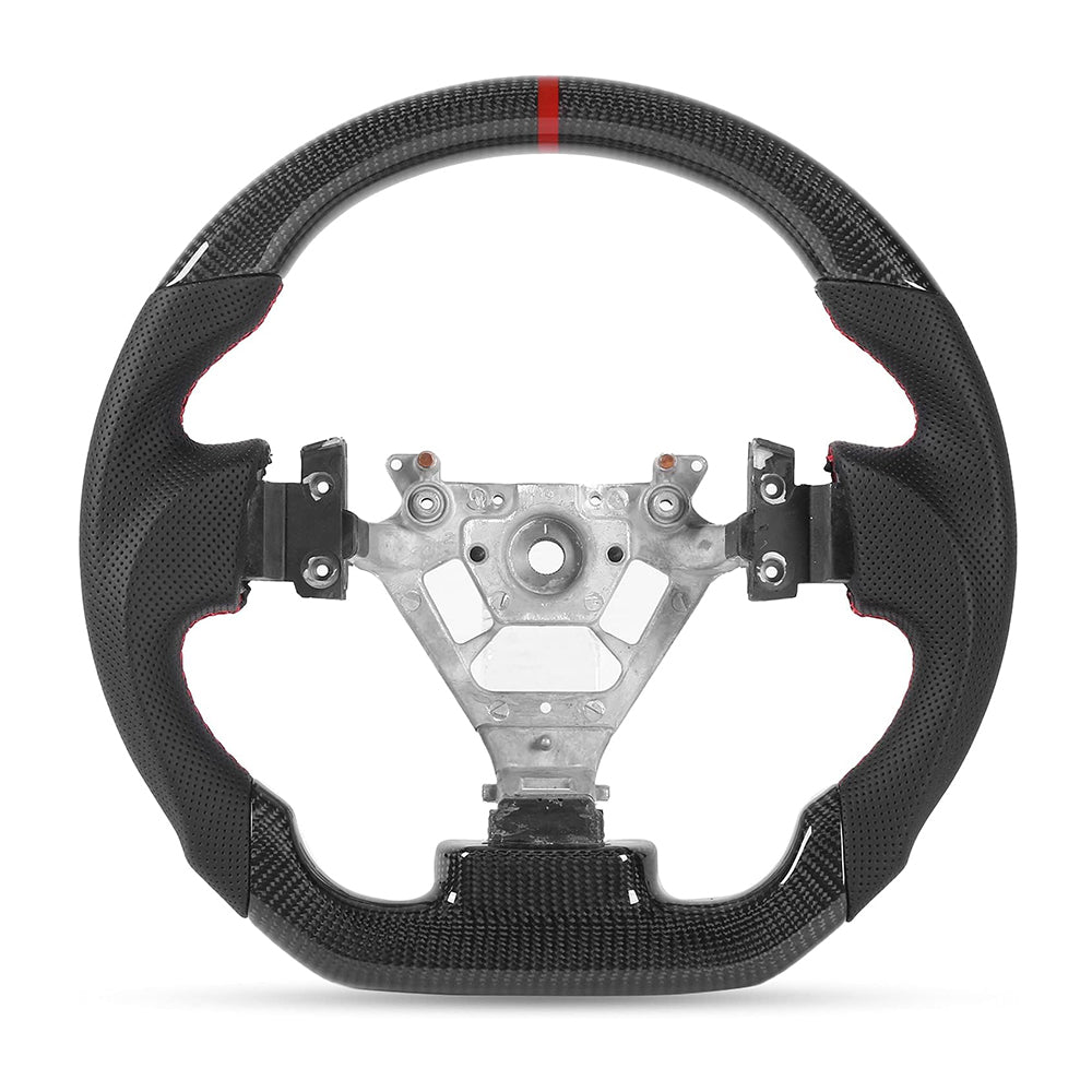 Real Carbon Fiber Flat Customized Sport Universal Steering Wheel for NISSAN 350Z