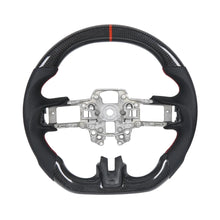 Load image into Gallery viewer, Real Carbon Fiber Flat Sport Steering Wheel Fit for Ford Mustang 2018-2024 Shelby GT500/GT350