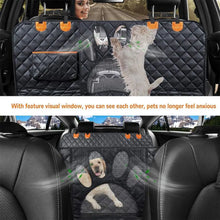 Load image into Gallery viewer, Car Seat Cover for Back Seat Hammock Style with Mesh Window Grey-3