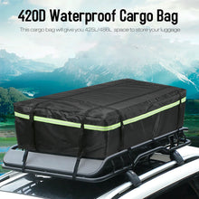 Load image into Gallery viewer, Waterproof Car Roof Cargo Bag Large Capacity Travel Carrier Black-2