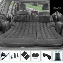 Load image into Gallery viewer, Portable Inflatable Car Air Mattress with Pillows Air Pump  Black-3
