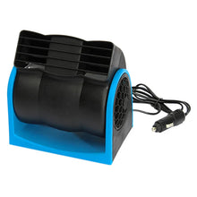 Load image into Gallery viewer, 12V Adjustable Car Air Conditioning Fan Dual Speed Silent Cooling Fan Blue-0