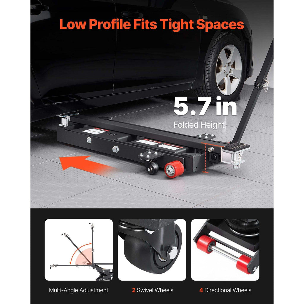 Portable Air Car Lift 6613 Lbs/3 Ton Capacity 21.7 Inch Max Height Adjustable Airbag Support Stand