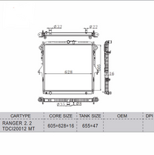 Load image into Gallery viewer, Ford Ranger Aluminum Alloy Radiator 2.2L &amp; 3.2L (2012-On) | OEM AB39-8005-AD