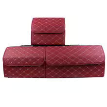 Load image into Gallery viewer, Car Trunk Organizer Box Large Capacity Auto Multiuse Tools Storage Bag Stowing Tidying Leather Folding For Emergency Storage Box