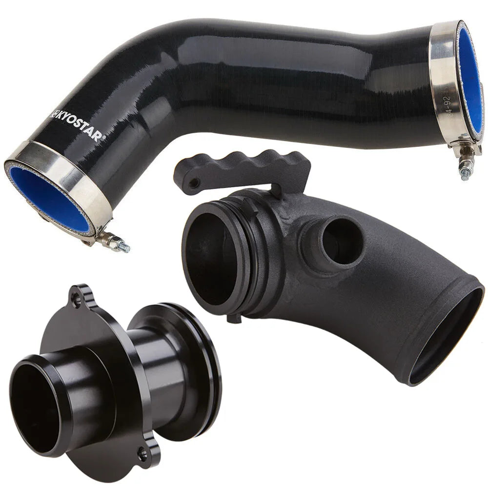 Silicone Turbo Air Intake Hose Pipe + Turbo Inlet Elbow + Turbo Muffler Delete for Volkswagen Audi Golf VII 2.0 GTI 2016