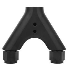 Load image into Gallery viewer, Twin 8AN Fuel Pump Bracket Y Block Adapter 8AN Female X 2 -10 Orb X 1 AN6 AN8 AN10