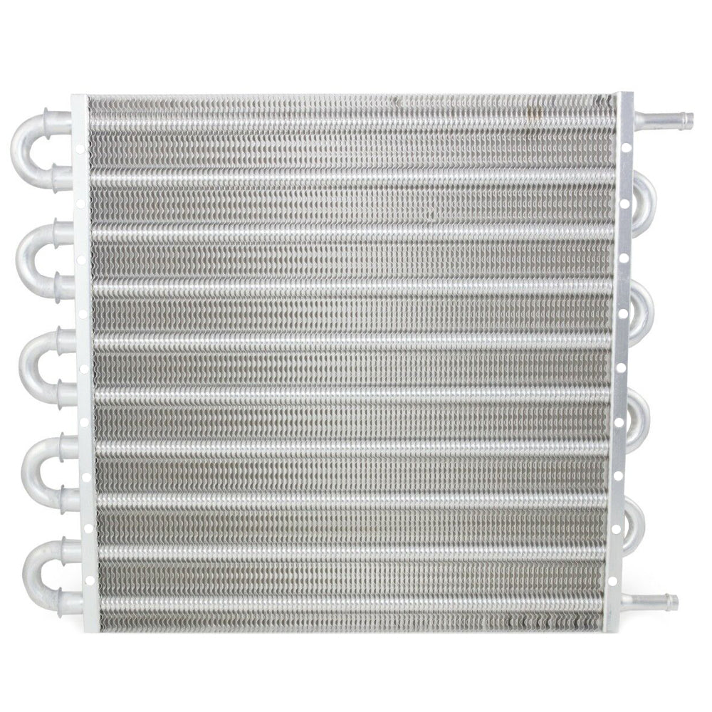 Universal 10-Row 15.5''x12.5''x0.75''  Aluminum Transmission Oil Cooler Manual Radiator Converter Kit
