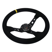 Load image into Gallery viewer, Universal 350mm Deep Suede Steering Wheel Cover for Racing Sports Car Corn Rally Race Style