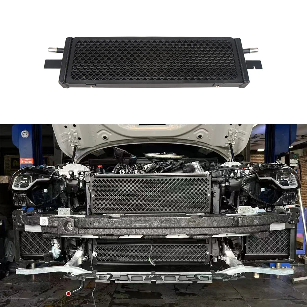 Universal 8 Row Aluminum Tube and Fin Racing Engine Transmission Oil Cooler Manual Radiator Converter Kit Cooling System