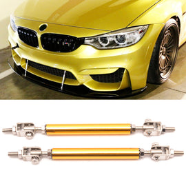 Universal Adjustable Stainless Steel Front Bumper Lip Support Rod Splitters Rods, Splitter Solid Rod Ends