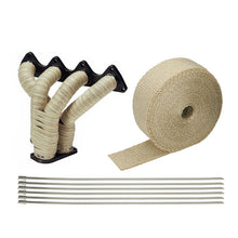 Load image into Gallery viewer, Universal Titanium Exhaust Donuts, Car Exhaust Insulating Wrap Fiberglass Exhaust Manifold Heat Wrap Tap