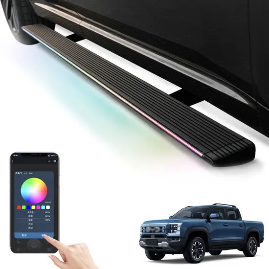 BYD Shark 6 Smart Retractable Electric Side Steps (aluminum, LED option)