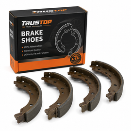 Trustop 252.6mm Rear Brake Shoe Set | Premium OEM Replacement
