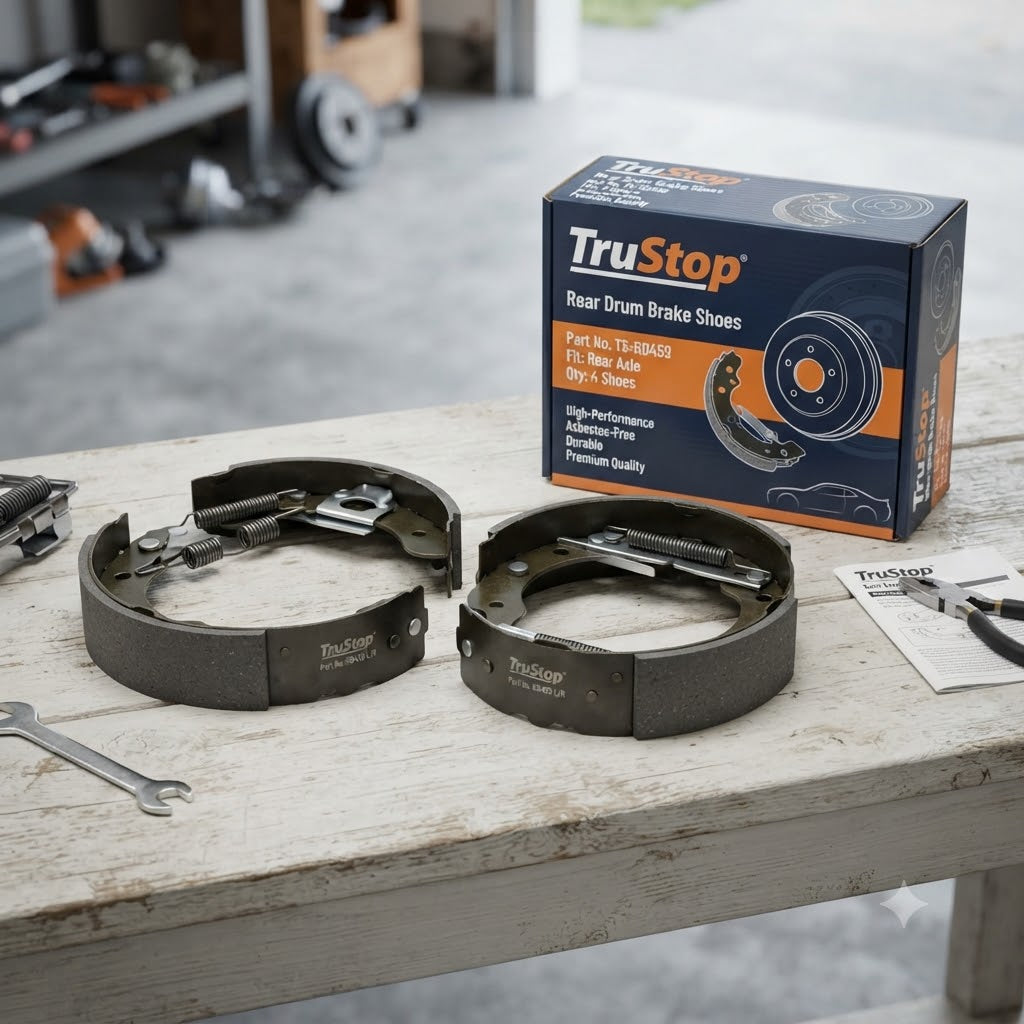 TruStop Brake Shoe Set – Rear Drum Brake Shoes Replacement