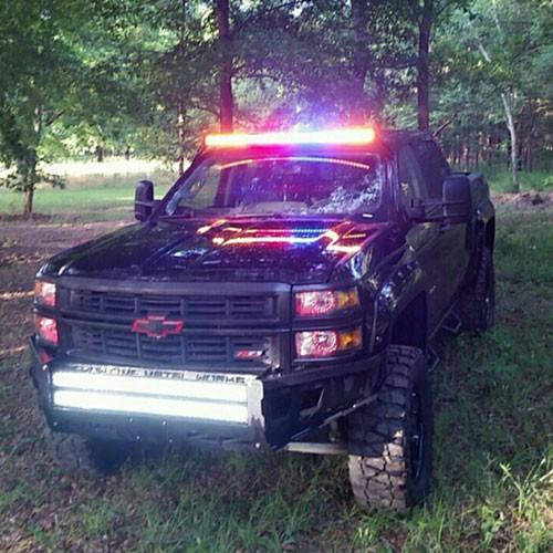 Dual Color Strobe 54 Inch Led Light Bar-1