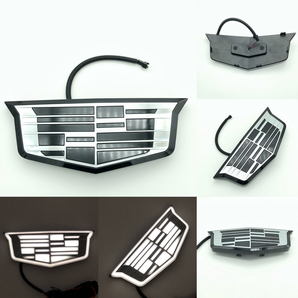 Cadillac logo Light Escalade /CT4/ CT5/ CT6/ XT4 /XT5/ XT6 /ATS /XTS front led cadillac emblem crystal dynamic steamer logo middle grill light-5