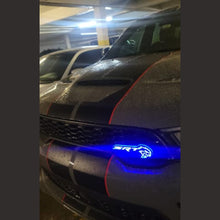 Load image into Gallery viewer, SRT Hellcat LED Logo – Multicolor RGB Illuminated Badge with Color Chasing LEDs,&amp;  Multiple Color-Chasing Effects-3