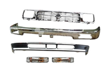 Load image into Gallery viewer, Chrome Front Bar, Apron &amp; Grille Kit for Toyota Hilux 2WD 1991–1997
