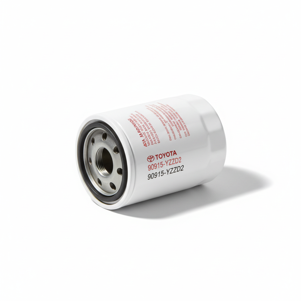 Toyota oil filter side angle view