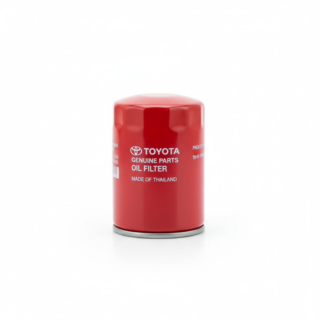 Single Toyota oil filter close-up